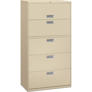 600 Series 5 Drawer 2 Shelf Putty Cabinet