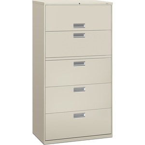 600 Series 5 Drawer 2 Shelf Light Gray Cabinet