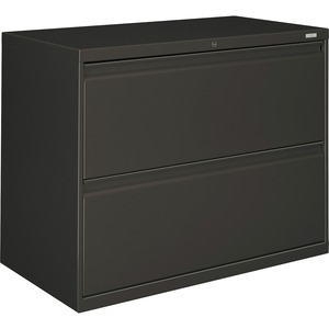 HON 800 Series Lateral File - 36" x 19.25" x 28.37" - Steel - 2 x File Drawer(s) - Legal, Letter - Interlocking - Charcoal