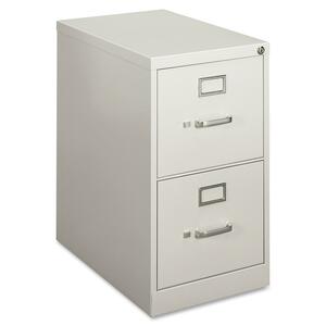 HON 410 Series Vertical File - 15" x 22" x 26" - Steel - 2 Drawer(s) - Letter, Legal - Security Lock - Gray
