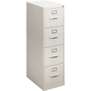 HON 410 Series Vertical File - 15" x 22" x 49" - Steel - 4 Drawer(s) - Letter - Security Lock - Gray