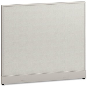 HON Office Workstation Panel - 48" Width x 2" Depth x 42" Height - Tan, Blue, White - Fabric
