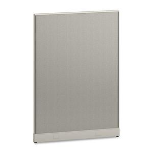 HON Office Workstation Panel - 68" Height x 48" Width x 2" Depth - Light Gray, Charcoal Gray - Fabric