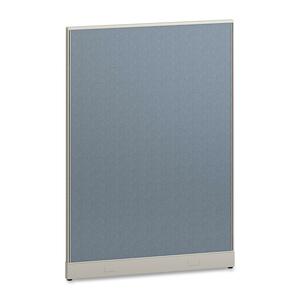 HON Office Workstation Panel - 48" Width x 2" Depth x 68" Height - Blue, Navy - Fabric
