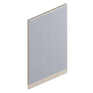 HON Office Workstation Panel - 68" Height x 48" Width x 2" Depth - Navy, Blue - Fabric