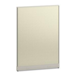HON Initiate Office Workstation Panel - 48" Width x 2" Depth x 68" Height - Light Gray - Fabric
