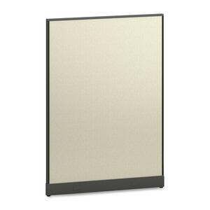 HON Initiate Office Workstation Panel - 48" Width x 2" Depth x 68" Height - Charcoal Gray - Fabric