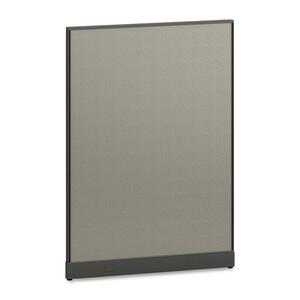 HON Office Workstation Panel - 68" Height x 48" Width x 2" Depth - Brown, Black, Light Gray - Polyester Blend