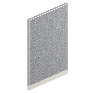 HON Office Workstation Panel - 68" Height x 48" Width x 2" Depth - Light Gray, Navy, Green - Polyester Blend