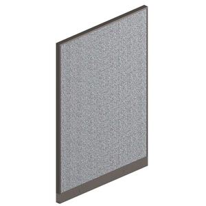 HON Office Workstation Panel - 68" Height x 48" Width x 2" Depth - Navy, Light Gray, Green - Polyester Blend