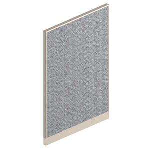 HON Office Workstation Panel - 68" Height x 48" Width x 2" Depth - Navy, Light Gray, Green - Polyester Blend