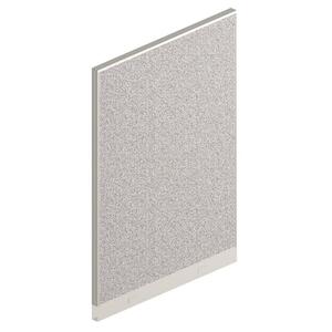 HON Office Workstation Panel - 68" Height x 48" Width x 2" Depth - Tan, Blue, White - Polyester Blend