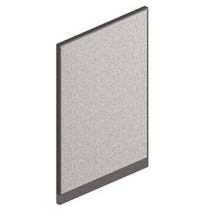 HON Office Workstation Panel - 68" Height x 48" Width x 2" Depth - Tan, Blue, White - Polyester Blend