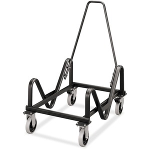 HON 4033 Series GuestStacker Chair Cart - 2, 2 - Steel - 21.38" x 35.5" x 38" - Black