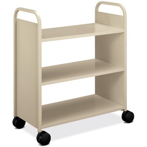 HON Mobile Utility Truck - 3 Shelf - 400 lb Capacity - 4 - Steel - 38" x 18" x 43" - Putty