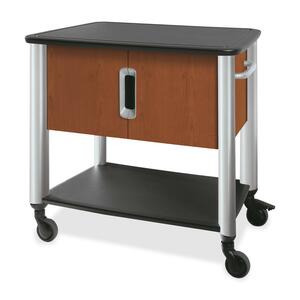 HON Tercero Hospitality Cart - Titanium - 38.5" x 27" x 14" - Titanium, Cyan