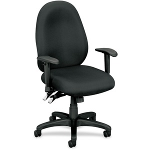 VL630 Mid-Back High Performance Task Chair with Adjustable Arms - Click Image to Close