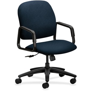 HON Solutions Seating 4001 Executive High-Back Chair - Steel Black Frame26" x 27" x 30" - Olefin Blue Seat