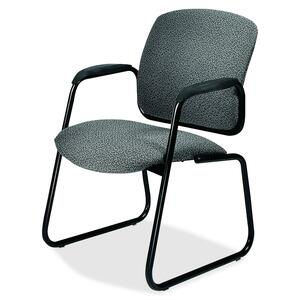 HON Tiempo 4606 Sled Base Guest Chair With Arms - 26" x 25" x 35.5" - Iron Seat