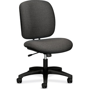 HON ComforTask 5902 Task Swivel Chair - Steel Black Frame23" x 28" x 30" - Olefin Gray Seat