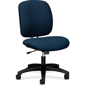 HON ComforTask 5902 Task Swivel Chair - Steel Black Frame23" x 28" x 30" - Olefin Blue Seat