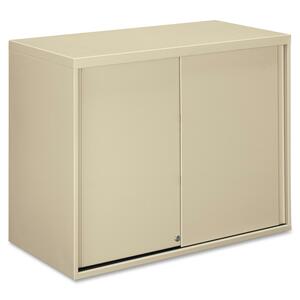 HON Overfile Storage Cabinets - 36" x 18" x 28" - Steel - 2 x Shelf(ves) - Security Lock - Putty