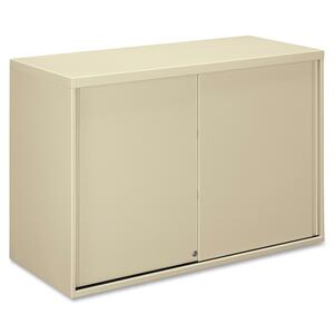 HON Overfile Storage Cabinets - 42" x 18" x 28" - Steel - 2 x Shelf(ves) - Security Lock - Putty