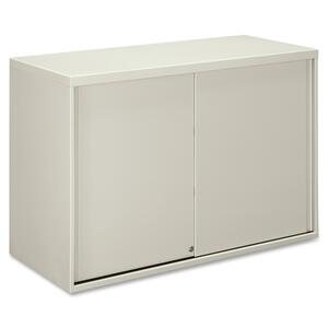 HON Overfile Storage Cabinets - 42" x 18" x 28" - Steel - 2 x Shelf(ves) - Security Lock - Light Gray