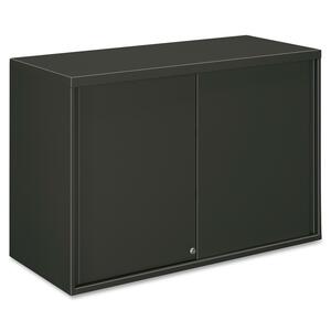 HON Overfile Storage Cabinets - 42" x 18" x 28" - Steel - 2 x Shelf(ves) - Security Lock - Charcoal