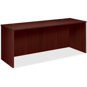 Basyx BW Series Credenza Shell - 72" Width x 24" Depth x 29" Height - Beaded Edge - Wood - Mahogany