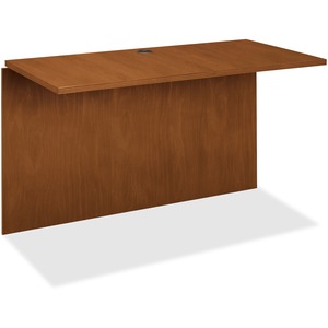 Basyx BW Series Bridge - 48" Width x 24" Depth x 29" Height - Beaded Edge - Wood - Bourbon Cherry