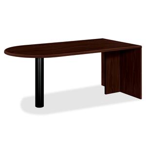 HON 92000 Series Peninsula with End Panel - Rectangle - 36" x 72" x 29.5" - Mahogany