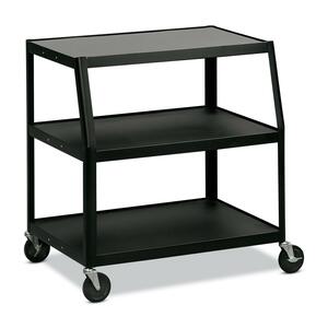 HON PF41M Large Monitor Cart - Steel - Black