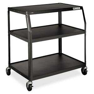 HON PFUL40 Wide Body A/V Cart - Steel - Black