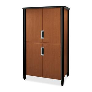 HON Tercero Collection Video Consoles - 46" x 33" x 78" - Henna Cherry, Black