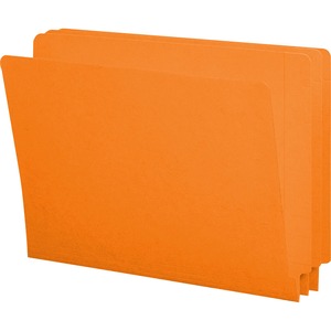Shelf-Master Reinforced Colored End Tab Folders
