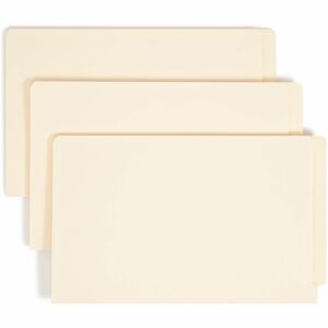 Smead End Tab File Folder - 9.5" x 15.25" - Straight Tab Cut - 0.75" Expansion - 100 / Box - 11pt. - Manila