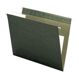 Smead Hanging Folder with Pocket - Letter - 8.5" x 11" - 1/3 Tab Cut - 25 / Box - Green