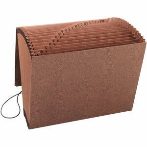 Smead A-Z Professional Expanding File - 0.87" Expansion - 8.5" x 11" - Letter - 1 Each - Brown