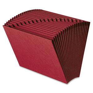 Smead Expanding File without Flap - 0.88" Expansion - 12" x 10" - 1 Each - Maroon