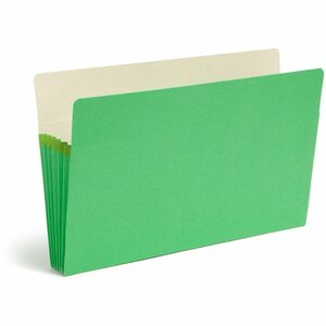 Smead Colored Top Tab File Pocket - Legal - 8.5" x 14" - 5.25" Expansion - 1 Each - 9pt. - Green