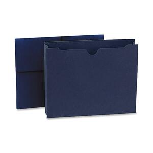 Smead Colored Expanding Wallet - 2" Expansion - 8.5" x 11" - Letter - 1 Each - Navy Blue