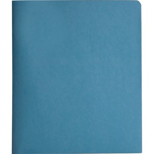 Smead Two Pocket Portfolio - 9.75" x 11.5" - 3 Fastener - 0.5" Capacity - 25 / Box - Blue