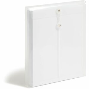 Smead Poly Ultracolor Envelope - Letter - 8.5" x 11" - 1.25" Expansion - 200 Sheet - 5 / Pack - Clear