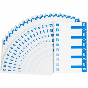 Smead AlphaZ NCC Color Coded Name Label - 3.12" Width x 1.15" Length - 5/Sheet - 100 Label - Dark Blue