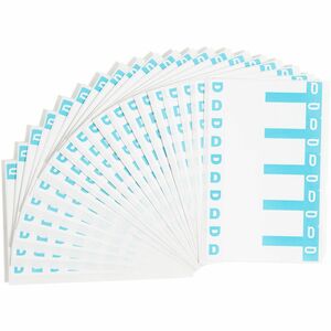 Smead AlphaZ NCC Color Coded Name Label - 3.12" Width x 1.15" Length - 5/Sheet - 100 Label - Light Blue