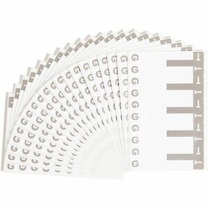 Smead AlphaZ NCC Color Coded Name Label - 3.12" Width x 1.15" Length - 5/Sheet - 100 Label - Gray