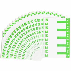 Smead AlphaZ NCC Color Coded Name Label - 3.12" Width x 1.15" Length - 5/Sheet - 100 Label - Light Green