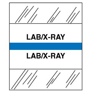 Tabbies Medical Chart Index Divider Tab - Printed Lab/X-Ray - 100 / Pack - Blue Tab