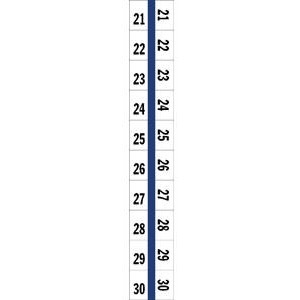 Tabbies Legal Index Divider Tabs - 10 x Tab Printed 21-30 - 8.5" x 11" - 100 / Pack - White Divider